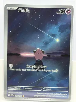 Cleffa 202/197 Pokemon TCG Obsidian Flames Illustration Rare Near Mint - Image 1