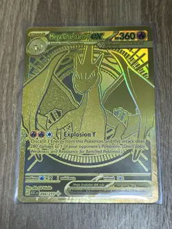 GOLD Mega Charizard Y EX 294/217 Ascended Heroes Mega Hyper Rare Pokemon TCG - Image 3