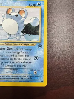 Pokemon Card - Marill #29 WoTC Black Star Promo LP+ - Image 5