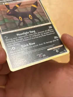 Pokemon Umbreon 10/90 HGSS Undaunted Non-Holo Rare LP - Image 5