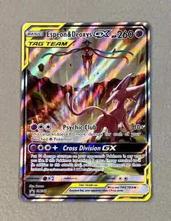 Espeon Deoxys GX Tag Team SM240 Pokemon Black Star Promo English NM - Image 1