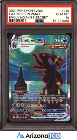 Pokemon 2021 Umbreon VMAX 215/203 Alt Art Evolving Skies GEM MINT PSA 10 - Image 1