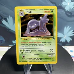 Pokemon Muk 13/62 Fossil Holo MP - Image 1