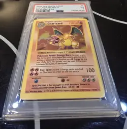 1999 POKEMON BASE SET SHADOWLESS #4 CHARIZARD-HOLO PSA 3 - Image 2