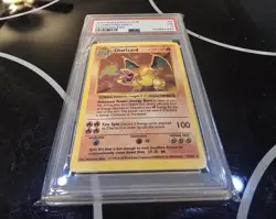 1999 POKEMON BASE SET SHADOWLESS #4 CHARIZARD-HOLO PSA 3 - Image 3