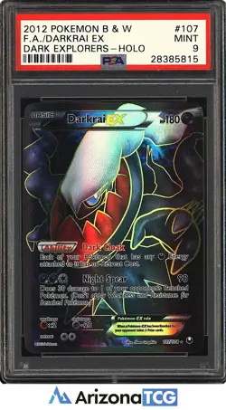 Pokemon 2012 Darkrai EX 107/108 Full Art Dark Explorers PSA 9 - Image 1