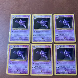 Pokemon Vintage Haunter Lot Of 6 Shadowless/regular - Image 1