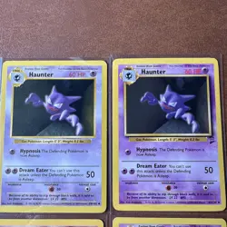 Pokemon Vintage Haunter Lot Of 6 Shadowless/regular - Image 3
