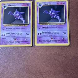 Pokemon Vintage Haunter Lot Of 6 Shadowless/regular - Image 5