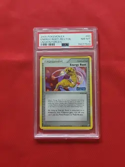 Pokemon: Energy Root #83/115 EX Unseen Forces Reverse Holo 2005 - PSA 8 - A19 - Image 1