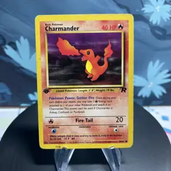 Pokemon Charmander 50/82 Team Rocket 1st Edition DMG - Image 1