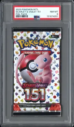 Scarlet & Violet 151 SEALED Booster Pack Pokemon Mew PSA 8 - Image 1