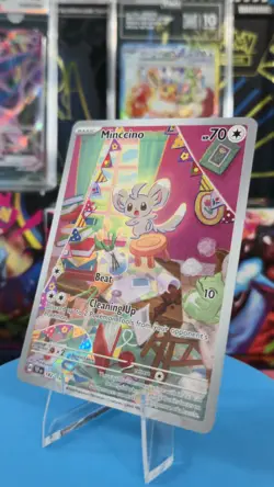 Pokemon TCG Minccino 182/162 Cinccino 182/162 Temporal Forces NM - Image 1