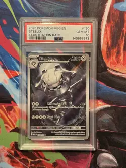 2025 POKEMON MEG EN-MEGA EVOLUTION ILLUSTRATION RARE #150 STEELIX PSA 10 - Image 3