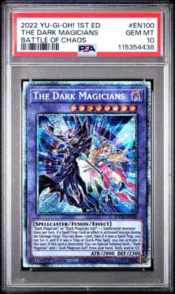 YUGIOH 1ST ED BACH-EN100 THE DARK MAGICIANS STARLIGHT PSA 10 GEM MINT - Image 1