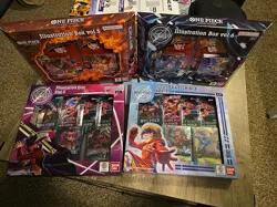 One Piece CG Bundle Illustration Box Vol. 3, 4, 5 & 6 - NEW SEALED - English - Image 1