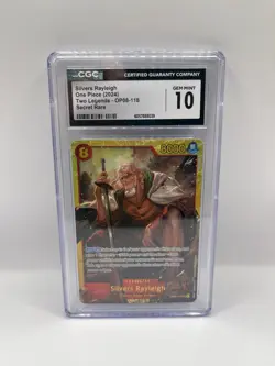 One Piece Silvers Rayleigh OP08-118 Secret Rare (SEC) CGC 10 Gem Mint (English) - Image 1