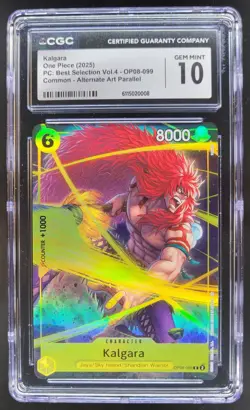 2025 ONE PIECE CCG KALGARA ALT ART OP08-099 CGC 10 A PT - Image 1
