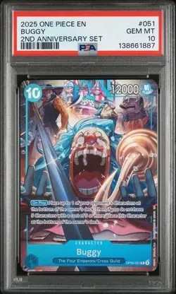 Buggy OP09-051 - One Piece 2nd Anniversary English Version - PSA 10 - Image 1