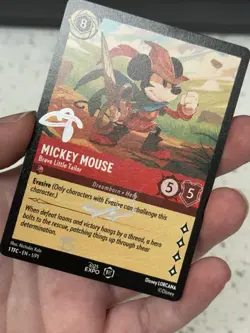 Disney Lorcana SIGNED Mickey Brave Little Tailor D23 Expo 1st Ed Promo Card - Image 2