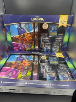 (X2) Disney Lorcana The First Chapter Collector’s Set 6 Booster Packs Costco Box - Image 1