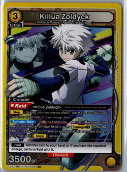 Union Arena - Killua Zoldyck - SR (029) - UEX04BT: HUNTER X HUNTER Vol.2 - Image 1