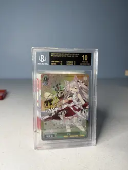 Weiss Schwarz Azur Lane Page SP Black Label BGS 10 Signed Gold Foil Kaga - Image 2