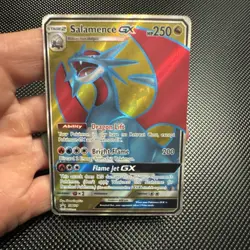 Pokemon Salamence GX Full Art Holo Promo Card SM139 Dragon 250 HP - Image 1