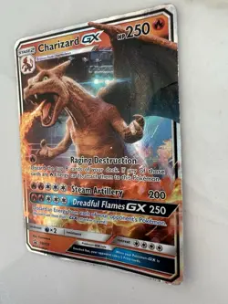 Charizard GX SM195 Promo – HP/DMG – Creased – Authentic Pokemon Card - Image 2