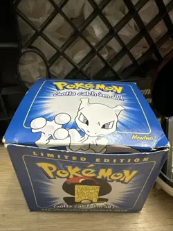 Vintage 1999 Burger King Mewtwo Pokemon 23K Gold Plated Card and Pokeball - Image 2