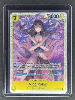 Nico Robin EB03-055 SR Foil English One Piece TCG Card Near Mint - Image 3