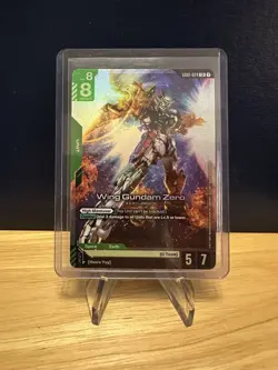 Gundam Card Game GD01 Newtype Rising GD01-024 LR Wing Gundam Zero TCG - Image 1