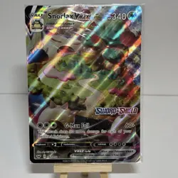 Snorlax VMAX JUMBO Card 142/202 Stamped Gamestop Promo Pokemon Sword & Shield - Image 1