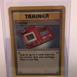 Pokemon Pokedex Base Set Trainer Uncommon Regular 1999 English 87/102 TCG Card - Image 1