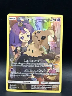 Pokemon Mimikyu TCG Cosmic Eclipse Holo Card 245/236 Secret Rare - Image 1
