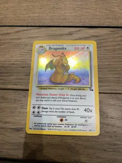 Pokemon TCG Dragonite 4/62 Holo Card Fossil Set - WOTC - Image 2
