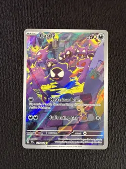 Pokemon TCG Gastly Illustration Rare Card Temporal Forces 177/162 NM - Image 1