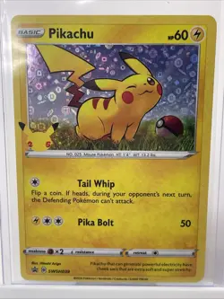 Pikachu SWSH039 General Mills Promo 2020 Holo Rare Holo Pokemon TCG Card NM - Image 2