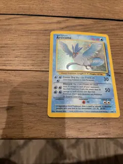Pokemon TCG Articuno Fossil Holo Unlimited Rare Card 2/62 LP Condition - Image 2