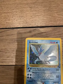 Pokemon TCG Articuno Fossil Holo Unlimited Rare Card 2/62 LP Condition - Image 5