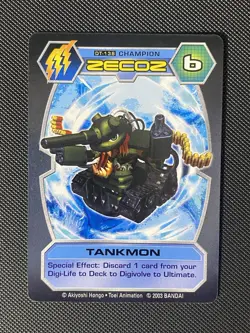DT-138 Tankmon Goblimon Digimon Card D-Tector Series 3 2003 Bandai - Image 1