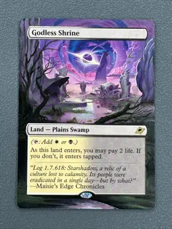 Godless Shrine 254 MTG Edge of Eternities Hand Painted Extended Full Altered Art - Image 1