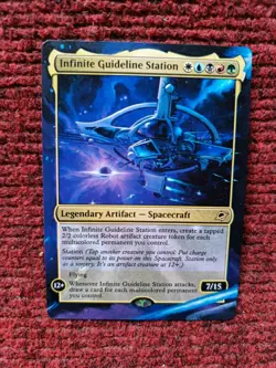Infinite Guideline Station MTG Edge of Eternities Hand Painted Full Altered Art - Image 2