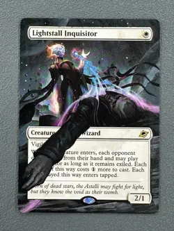 Lightstall Inquisitor MTG Edge of Eternities Hand Painted Borderless Altered Art - Image 1