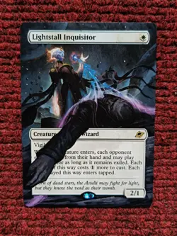 Lightstall Inquisitor MTG Edge of Eternities Hand Painted Borderless Altered Art - Image 2