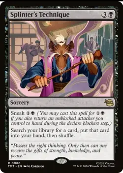 Splinter's Technique - Teenage Mutant Ninja Turtes - MtG- NM - Image 1