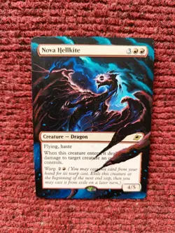 Nova Hellkite #148 MTG Edge of Eternities Hand Painted Extended Full Altered Art - Image 2