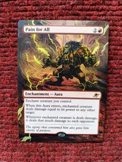 Pain for All MTG Edge of Eternities Hand Painted Borderless Extended Altered Art - Image 2