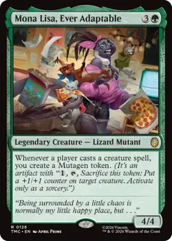 Mona Lisa, Ever Adaptable Light Play, English Magic the Gathering MTG Teenage Mu - Image 1