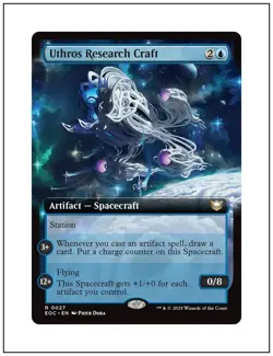1x Uthros Research Craft, Extended Art, Magic the Gathering MTG NM - Image 1